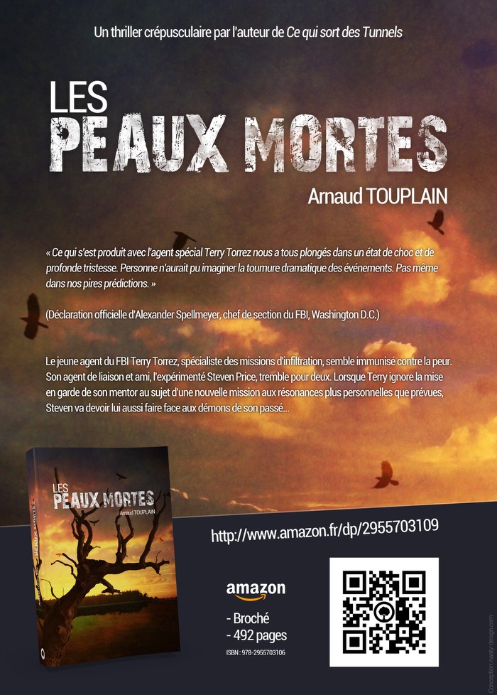 Book cover + flyer Les peaux mortes