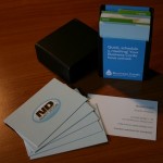 Naaty Design Moo Business Cards and card holder