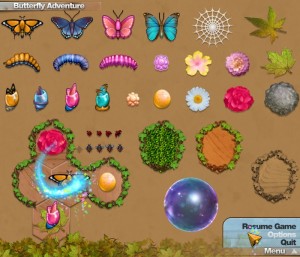 Dance of the butterflies - Match 3 puzzle game